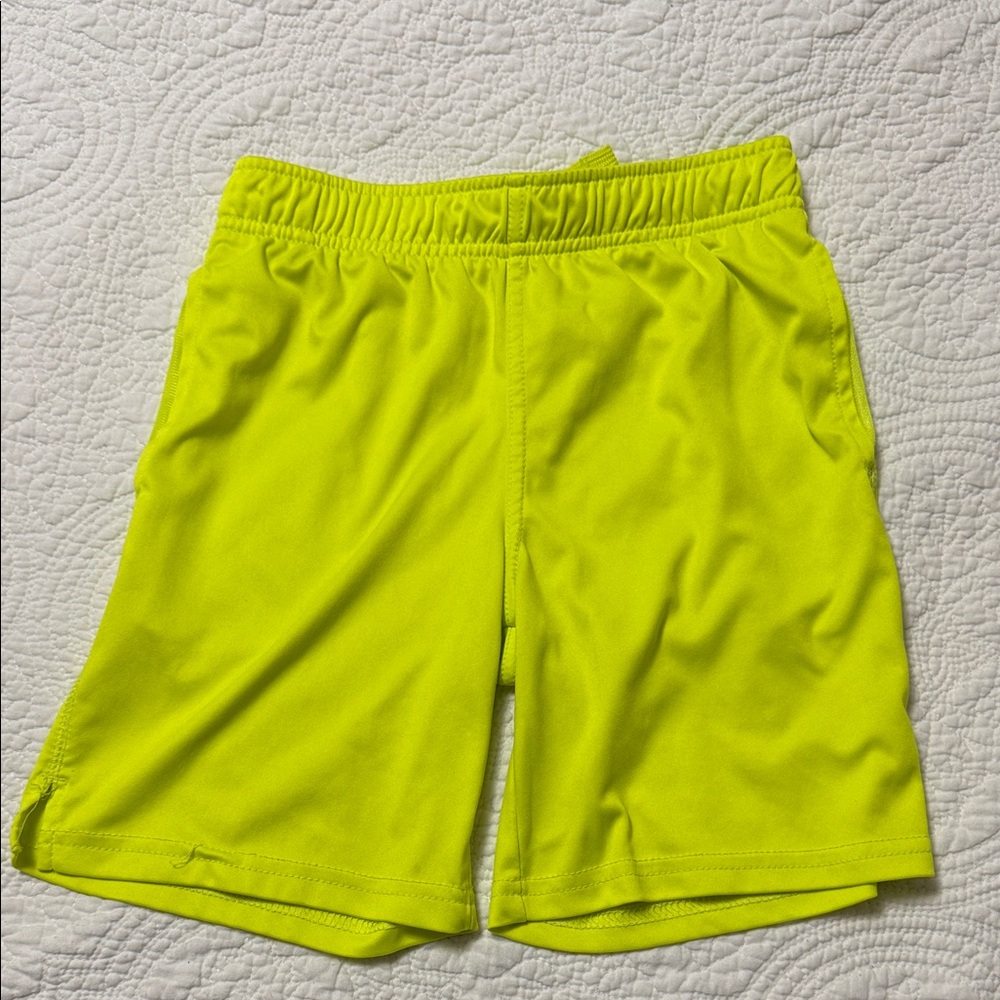 Athletic Works Boys Bright Yellow Athletic Shorts Size M (8)